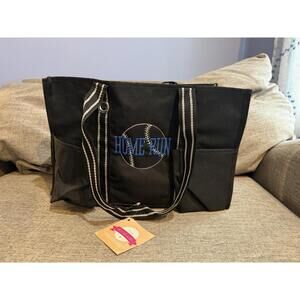 Thirty One Organizing Utility Tote Embroidered Baseball Home Run Spirit Collect